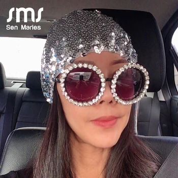 Luxury Oversize Round Sunglasses Women Handmake Rhinestones Sun Glasses Fashion Colorful Glasses Men Shades For Female Oculos
Luxury Oversize Round Sunglasses Women Handmake Rhinestones Sun Glasses Fashion Colorful Glasses Men Shades For Female Oculos