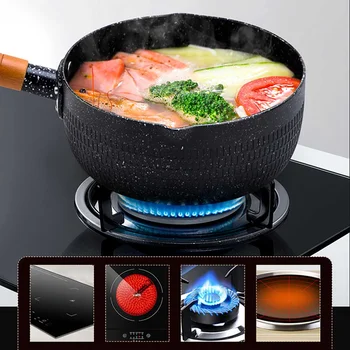 20CM Maifan Stone Soup Pot Wooden Handle Milk Pot Non-stick Wok Kitchen Frying Pans Multi-purpose Universal Pan
20CM Maifan Stone Soup Pot Wooden Handle Milk Pot Non-stick Wok Kitchen Frying Pans Multi-purpose Universal Pan