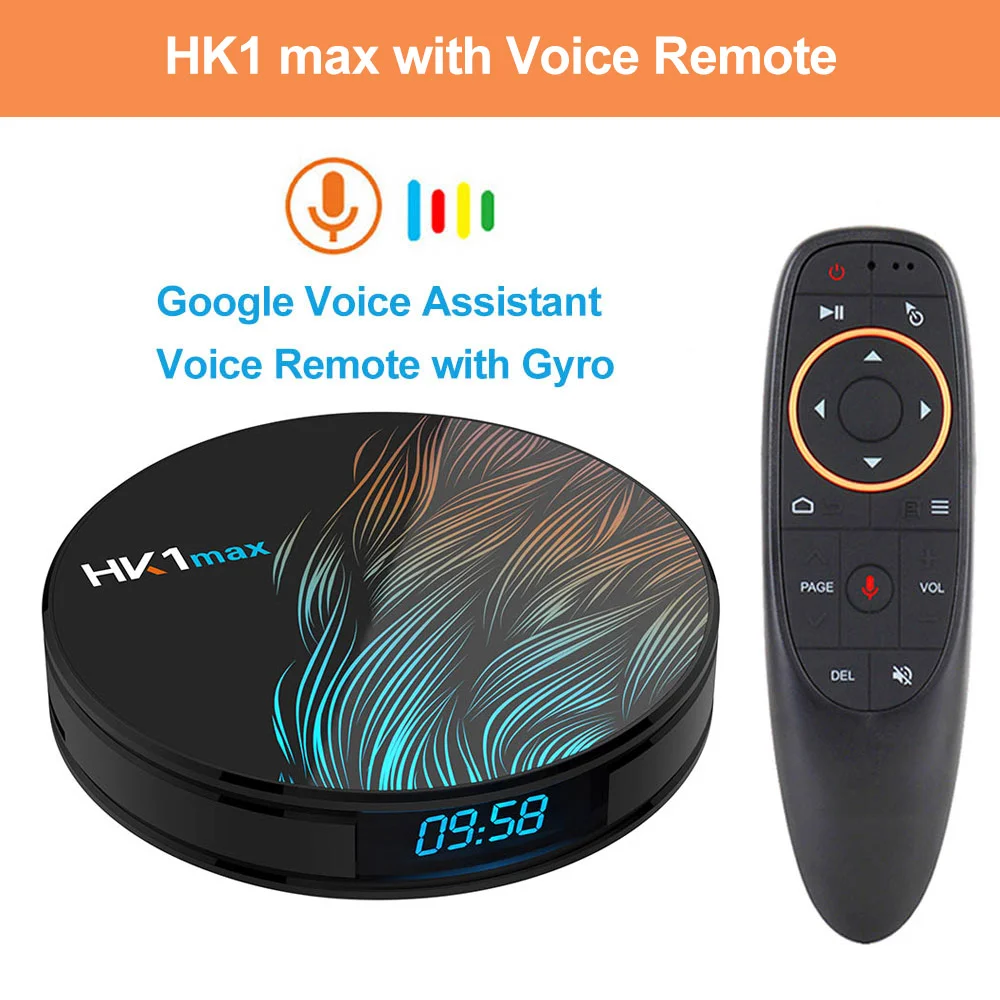 HK1 Max Smart TV Box Android 9.0 SDRAM 4GB EMMC 128GB Rockchip 4K Wifi Netflix Set Top Box Media Player Android BOX
HK1 Max Smart TV Box Android 9.0 SDRAM 4GB EMMC 128GB Rockchip 4K Wifi Netflix Set Top Box Media Player Android BOX