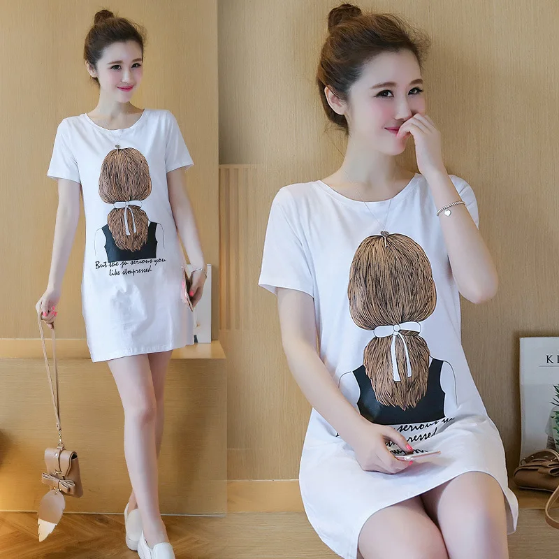 2018 Summer New Style Korean-style Short-sleeve Dress Women's Loose And Plus-sized Tops WOMEN'S Dress
2018 Summer New Style Korean-style Short-sleeve Dress Women's Loose And Plus-sized Tops WOMEN'S Dress