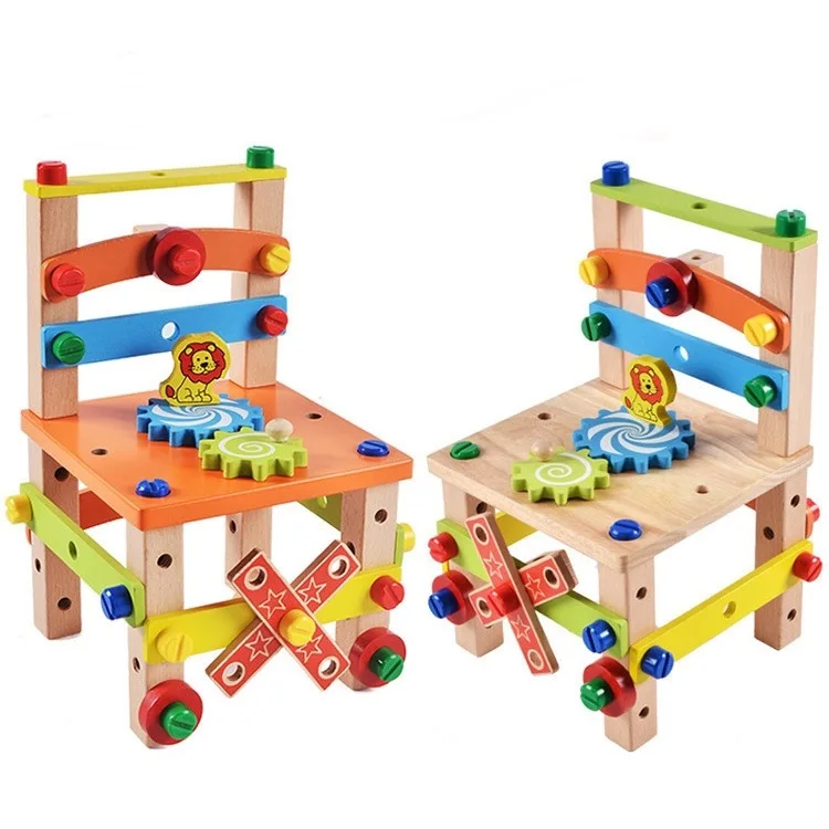 Luban Chair Multi-functional Disassembly Tool Nut Assembly Assembled Toys Children'S Educational Assembled Wooden Building Block
Luban Chair Multi-functional Disassembly Tool Nut Assembly Assembled Toys Children'S Educational Assembled Wooden Building Block