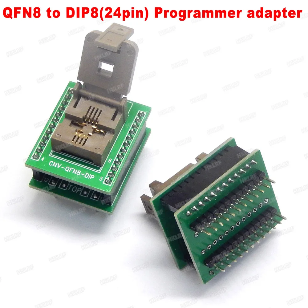 

QFN8 to DIP8(24pin) CNV-QFN8-DIP Programmer Adapter Sockets DFN8 MLF8 5*6