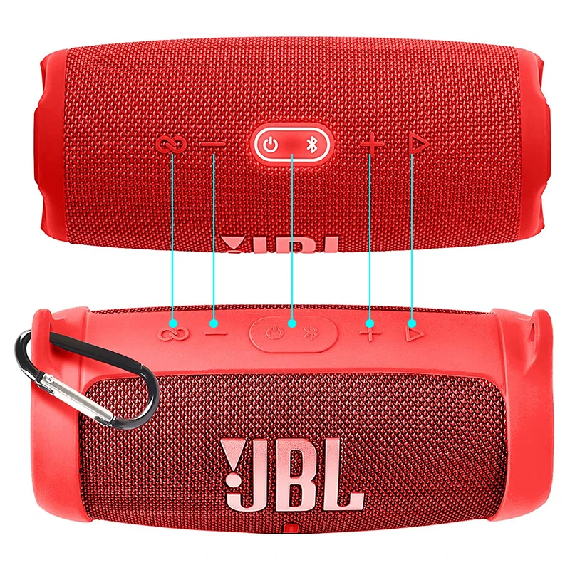 ZOPRORE Silicone Case Cover for JBL Charge 5 Bluetooth Speaker, Travel Carrying Protective with Shoulder Strap and Carabiner ZOPRORE Silicone Case Cover for JBL Charge 5 Bluetooth Speaker, Travel Carrying Protective with Shoulder Strap and Carabiner