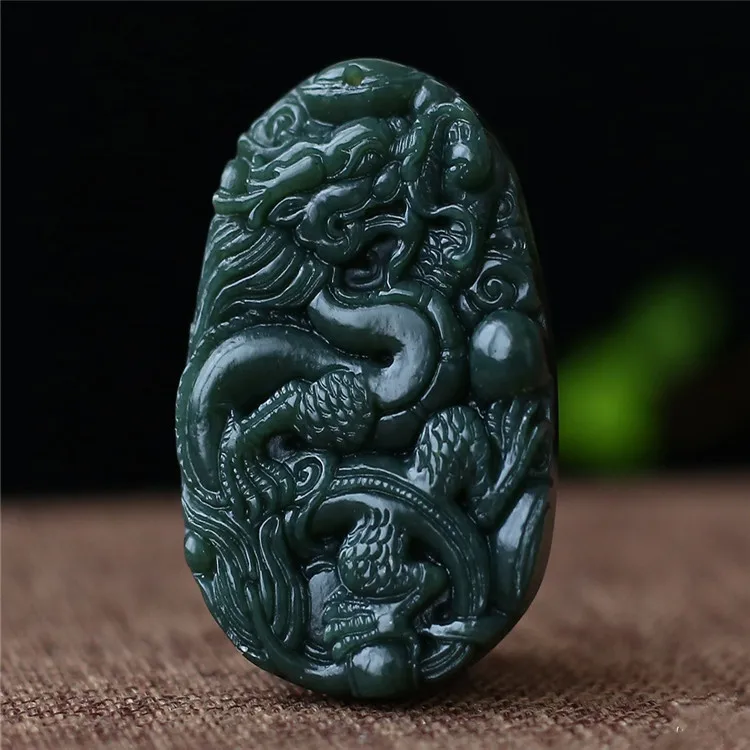 Jewelry Xinjiang Hetian Hand carving jade dragon brand pendant men's Jade Dragon Pendant
Jewelry Xinjiang Hetian Hand carving jade dragon brand pendant men's Jade Dragon Pendant