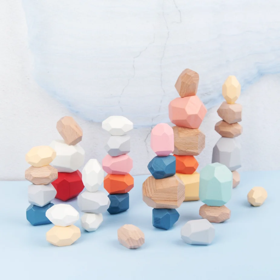 Nature Beech Wooden Colored Stone Jenga Building Block Educational Toy Creative Nordic Style Stacking Game Rainbow Children Gift
Nature Beech Wooden Colored Stone Jenga Building Block Educational Toy Creative Nordic Style Stacking Game Rainbow Children Gift