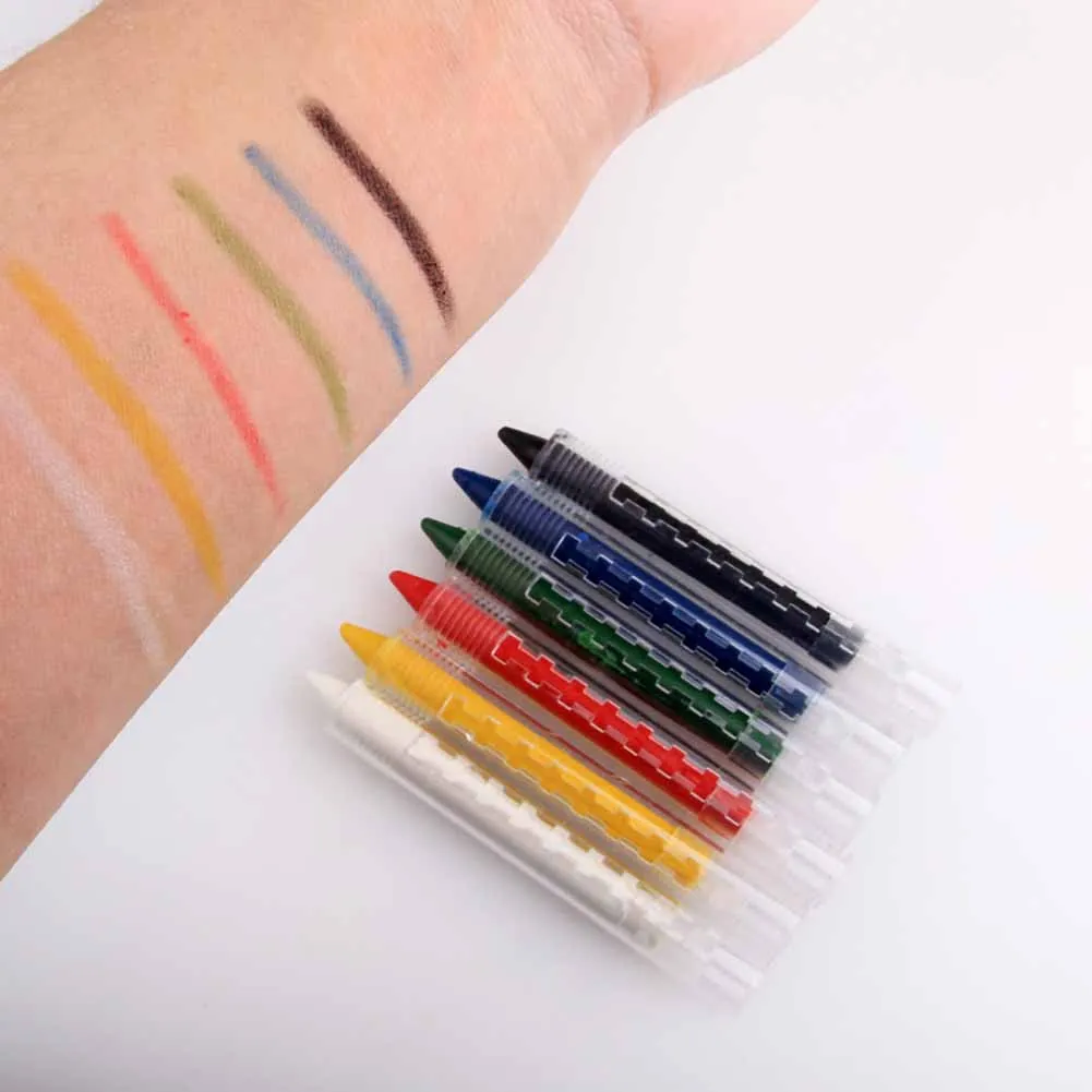 6 Colors Face Painting Chalk Pencils Splicing Structure Pen Stick Face Paint Kit For Kids Party
6 Colors Face Painting Chalk Pencils Splicing Structure Pen Stick Face Paint Kit For Kids Party