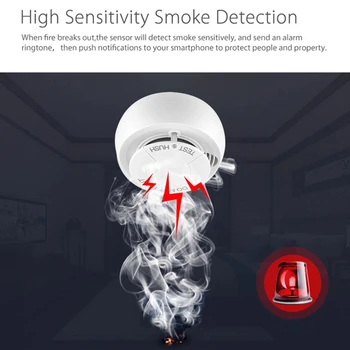 Smart Fire Alarm Smoke Sensor Tuya Smart Home Tuya WiFi Smoke Detector Networking Alarm Smart Home Security
Smart Fire Alarm Smoke Sensor Tuya Smart Home Tuya WiFi Smoke Detector Networking Alarm Smart Home Security