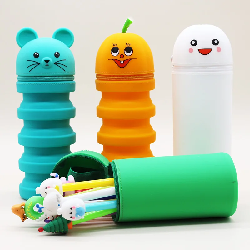 New creative silicone pencil case large-capacity pencil shrinkable pencil case student pencil case storage bag pen holder 
New creative silicone pencil case large-capacity pencil shrinkable pencil case student pencil case storage bag pen holder