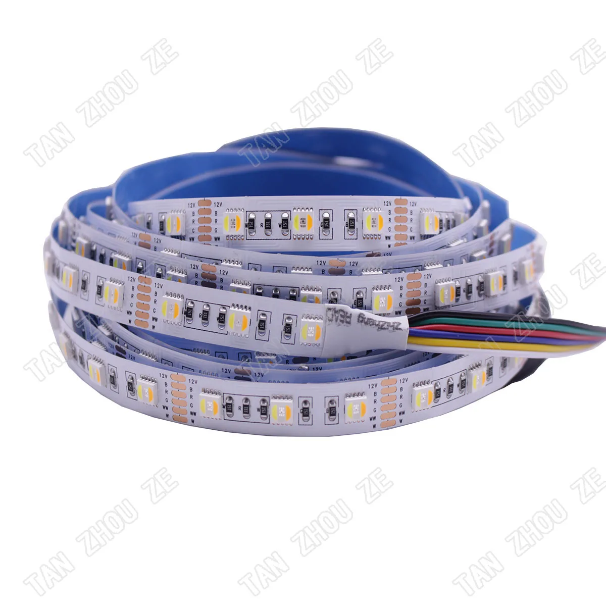 Светодиодная лента RGBCCT 5050 12 В/24 В 5 цветов в 1 RGB + WW CW 60 светодиодов/м м/лот RGBW мм PCB 300