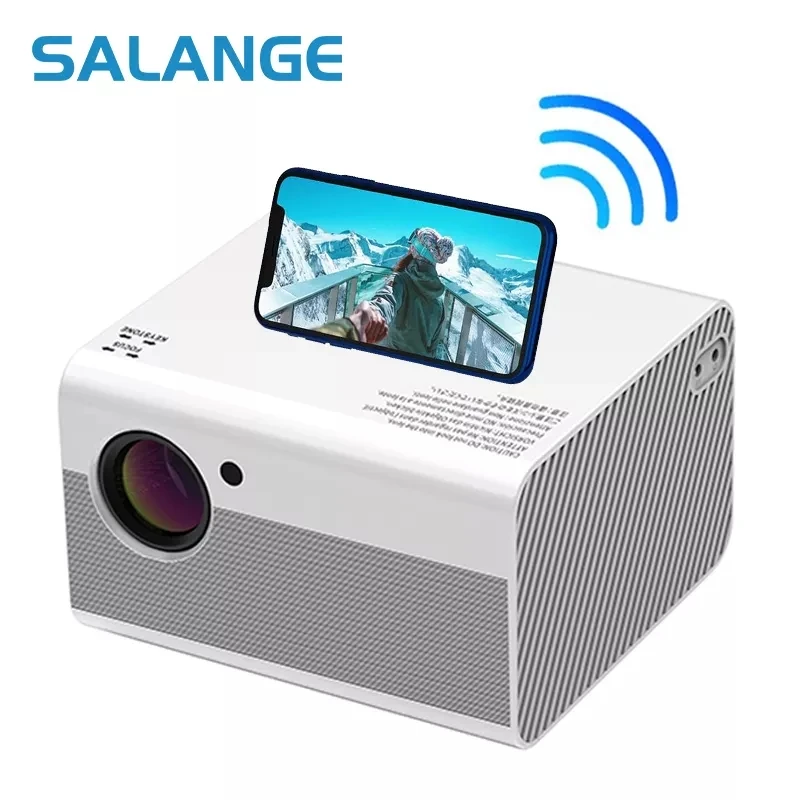 Фото Salange проектор для дома full hd 1080p светодиодный телевизор смарт тв Портативный Full HD T10