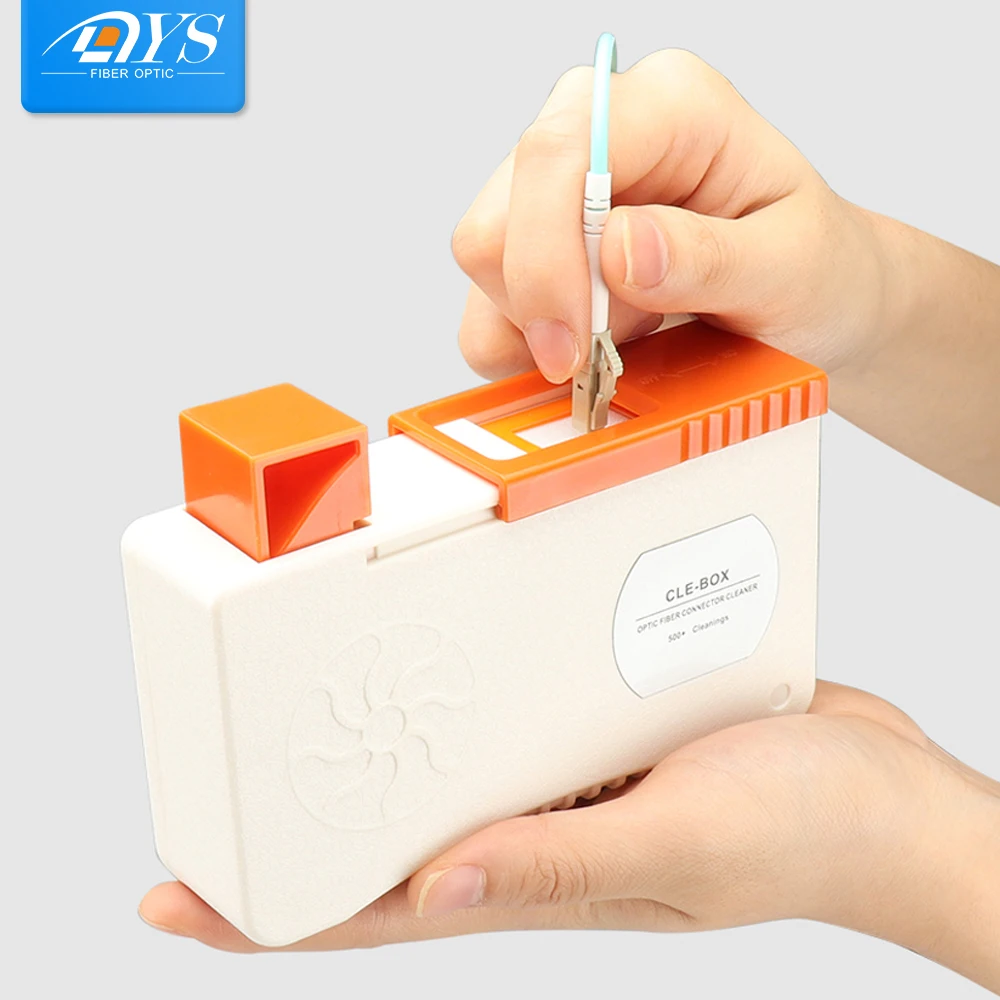 CLE-BOX Fiber Optic Cleaning Cassette Optical Fiber End Face Connector Cleaner Wiping Tools For MPO LC SC with Replaceable Tape
CLE-BOX Fiber Optic Cleaning Cassette Optical Fiber End Face Connector Cleaner Wiping Tools For MPO LC SC with Replaceable Tape