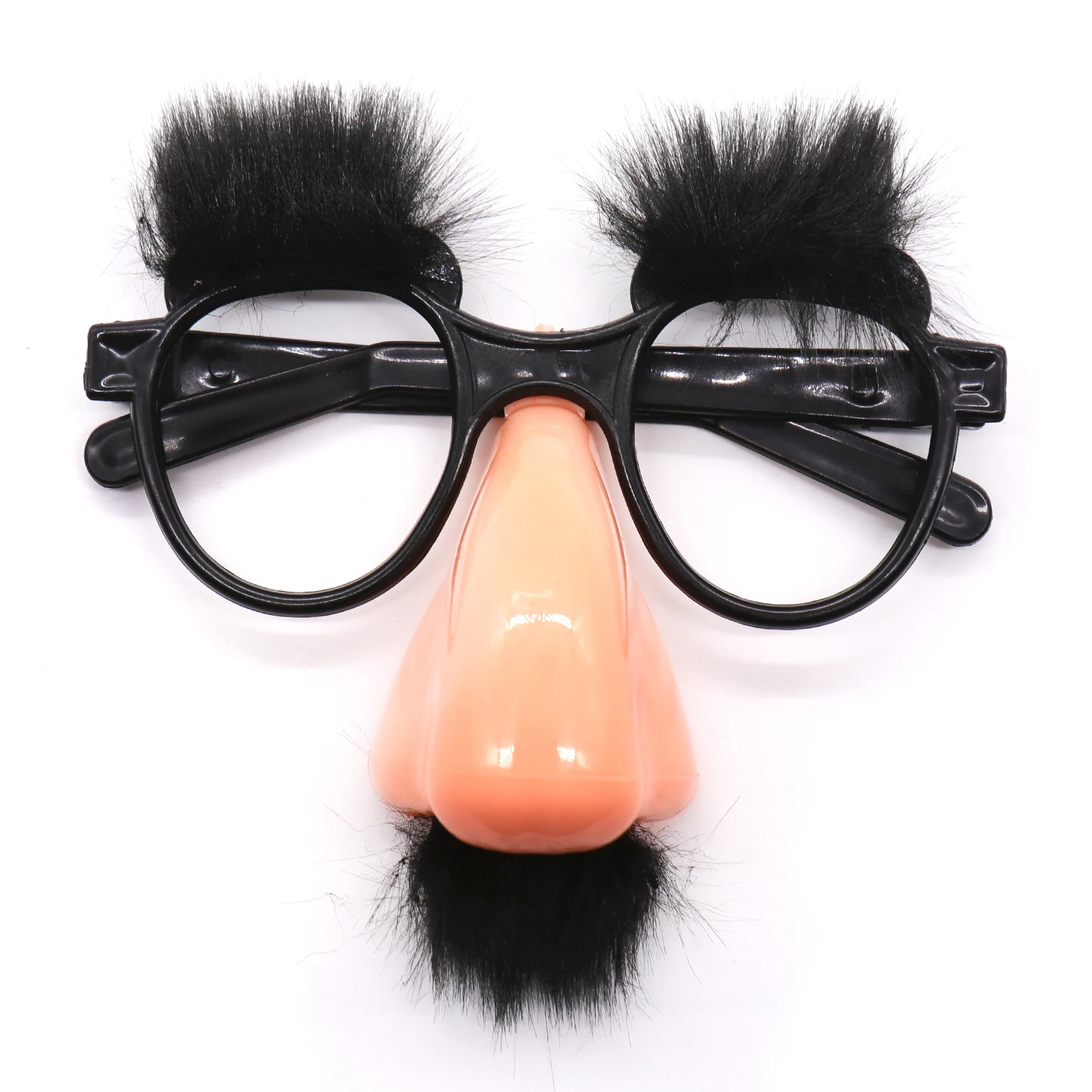 Искусственная маска на Хэллоуин милая черная с большим носом забавные очки усы