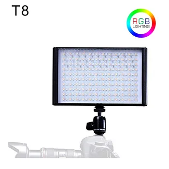 

Falcon Eyes T8 RGB Colorful LED Video/Photo Fill Light 30W Bi-Color For Canon Nikon DSLR Camera DV and Camcorder With Batteries