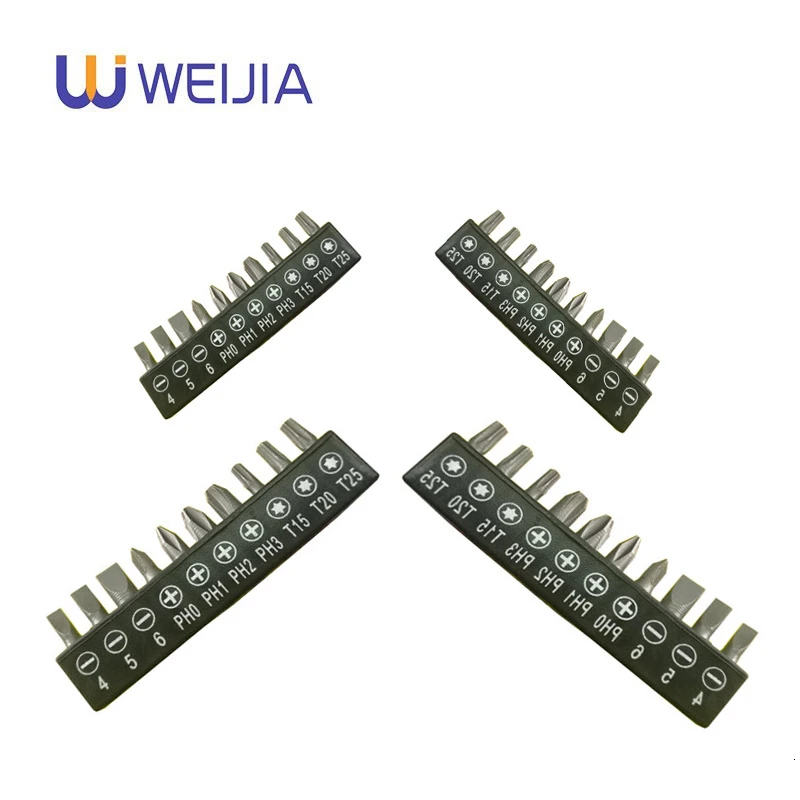 10 Pcs set 6.35mm 1/4 Inch Hex Torx Slotted Phillips Screwdriver Bits For Screwdriver Set Steel Metal Screw
10 Pcs set 6.35mm 1/4 Inch Hex Torx Slotted Phillips Screwdriver Bits For Screwdriver Set Steel Metal Screw