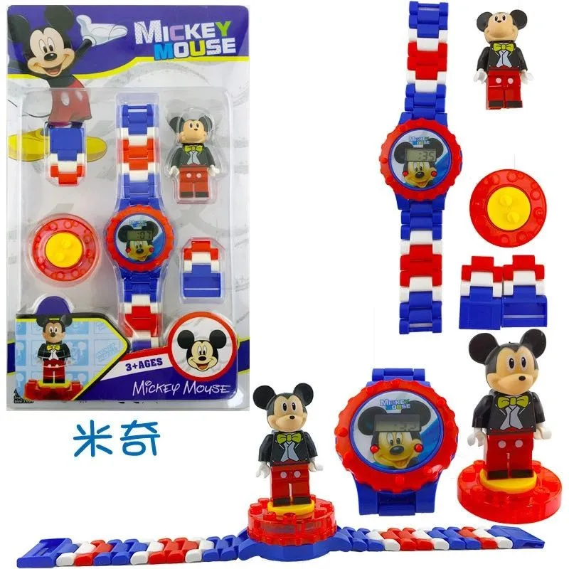 Disney Marvel Character Spider-man Building Block Rotating Doll Electronic Watch Hello Kitty Electronic Watch Child's Gift
Disney Marvel Character Spider-man Building Block Rotating Doll Electronic Watch Hello Kitty Electronic Watch Child's Gift