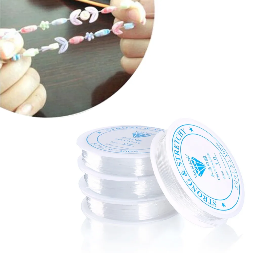 2rolls Strong Crystal Elastic Beading Line Cord Thread String For DIY Necklace Bracelet Jewelry Making | Украшения и аксессуары