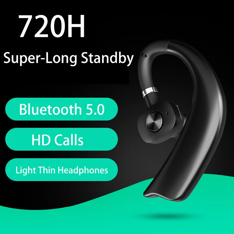 

[36H]Bluetooth 5.0 Headset Earphone Hands-free Headphone Mini Wireless Headsets Earbud Earpiece For iPhone xiaomi Huawei Samsung