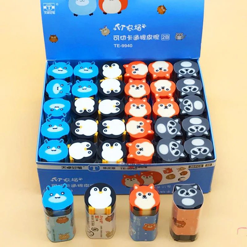 1 Pcs Cartoon Animal Penguin Fox Raccoon Eraser Rubbe Pencil Erasers Painting Drawing Tools Student Prizes School Stationery
1 Pcs Cartoon Animal Penguin Fox Raccoon Eraser Rubbe Pencil Erasers Painting Drawing Tools Student Prizes School Stationery