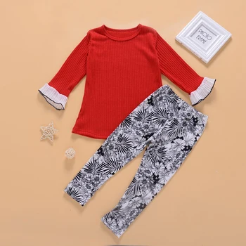 ZWF326 Children Clothing Autumn Winter Toddler Girls Clothes Knitted Flared Sleeve Long Tight Trousers Suit For Girls Sets 4-12Y
ZWF326 Children Clothing Autumn Winter Toddler Girls Clothes Knitted Flared Sleeve Long Tight Trousers Suit For Girls Sets 4-12Y