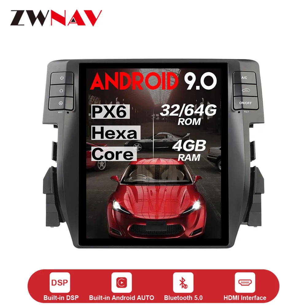 Android 9.0 4+64GB Vertical Screen Car Audio GPS Navigation For Honda Civic 2016-2019 Stereo Head Unit Multimedia Player Carplay
Android 9.0 4+64GB Vertical Screen Car Audio GPS Navigation For Honda Civic 2016-2019 Stereo Head Unit Multimedia Player Carplay