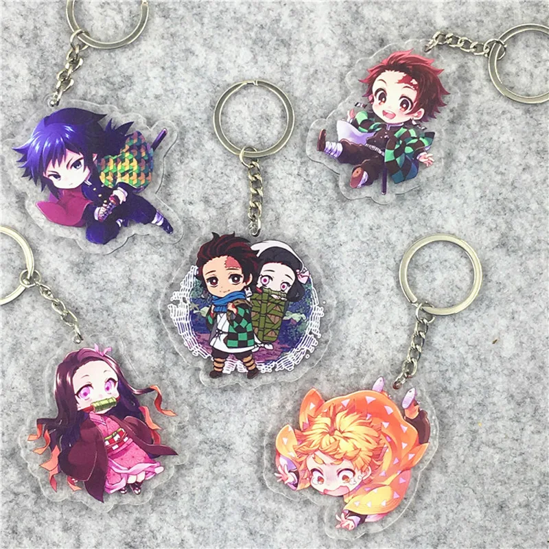 Demon Slayer Kimetsu no Yaiba Anime Kamado Tanjirou Nezuko Agatsuma Zenitsu Tomioka Giyuu Hashibira Inosuke Acrylic Keychain Toy
Demon Slayer Kimetsu no Yaiba Anime Kamado Tanjirou Nezuko Agatsuma Zenitsu Tomioka Giyuu Hashibira Inosuke Acrylic Keychain Toy