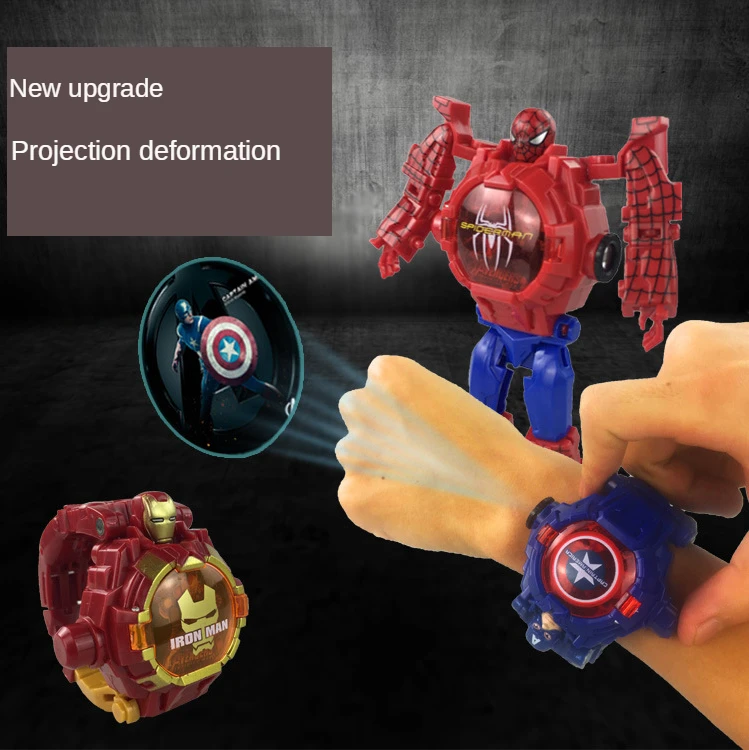 Manual Deformation Robot Watch Toy 21 Pattern Cartoon Projection Electronic Luminous Children's Mutable King Kong Toy
Manual Deformation Robot Watch Toy 21 Pattern Cartoon Projection Electronic Luminous Children's Mutable King Kong Toy