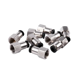New 10 Pcs 1/4" PT Female Thread 6mm Push In Joint Pneumatic Quick Fittings
New 10 Pcs 1/4" PT Female Thread 6mm Push In Joint Pneumatic Quick Fittings