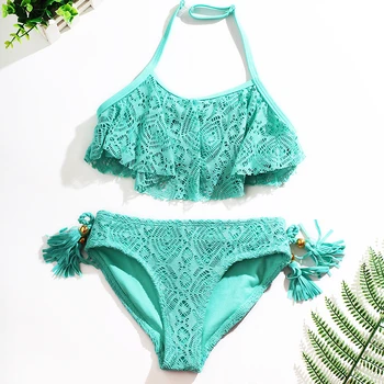 2019 Two Piece Tankini Suits for Girls Swimsuit Children Swimwear Bathing Suit 2-12 Years Swimsuit Biquini Infantil G1-CZ939