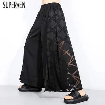 SuperAen 2020 Summer New Elastic Waist Women Wide Leg Pants Wild Cotton Casual Ladies Pants Pluz Size Pants Female
SuperAen 2020 Summer New Elastic Waist Women Wide Leg Pants Wild Cotton Casual Ladies Pants Pluz Size Pants Female
