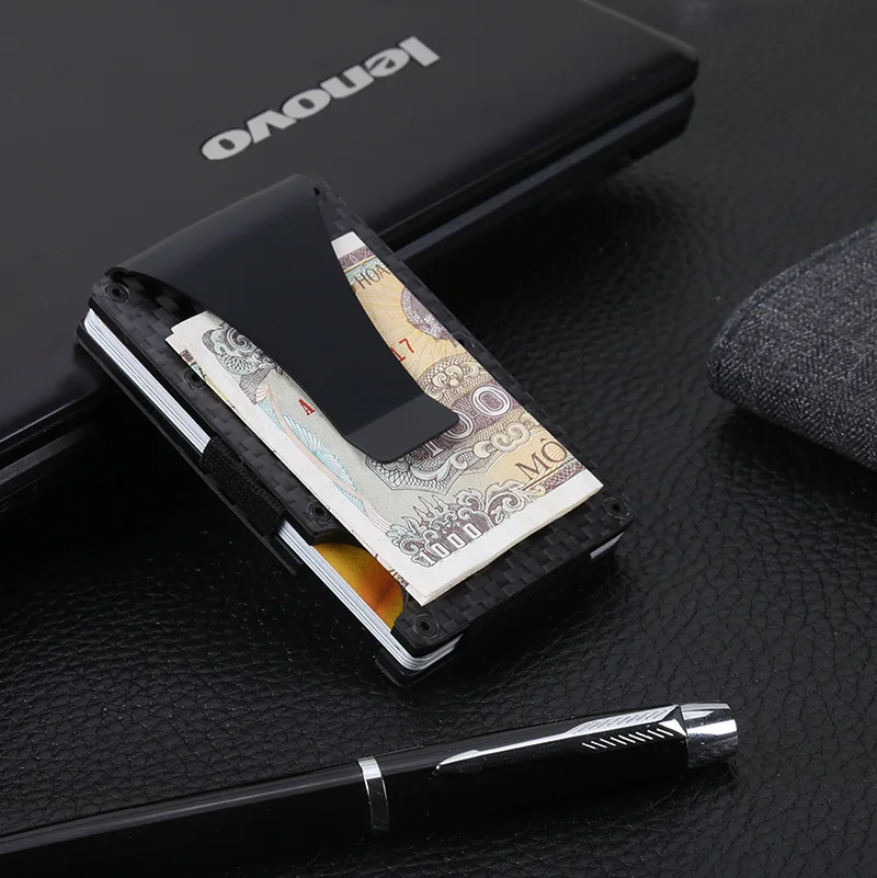 

Aluminium Alloy xin yong ka he Anti-Theft Brush Credits Wallet RFID Anti-Degaussing Card Case Metal Wallet