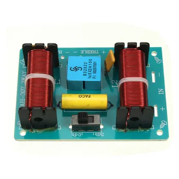 Weah-307 100W Home Speaker 3 Way Frequency Divider Module Treble Dual Bass Speaker Audio Divider for Under 10 Inch Loudspeakers
Weah-307 100W Home Speaker 3 Way Frequency Divider Module Treble Dual Bass Speaker Audio Divider for Under 10 Inch Loudspeakers