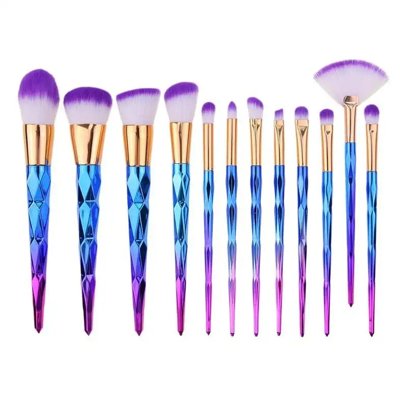 12Pcs Professional Diamond Makeup Brushes Beauty Cosmetic Eyeshadow Lip Powder Face Tools Brush Kits
12Pcs Professional Diamond Makeup Brushes Beauty Cosmetic Eyeshadow Lip Powder Face Tools Brush Kits