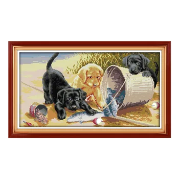 Three Dogs 4 Printed Cross Stitch Counted Embroidery Kits 14CT 11CT Aida Canvas Diy Handmade Needlework Home Decoration Painting
Three Dogs 4 Printed Cross Stitch Counted Embroidery Kits 14CT 11CT Aida Canvas Diy Handmade Needlework Home Decoration Painting