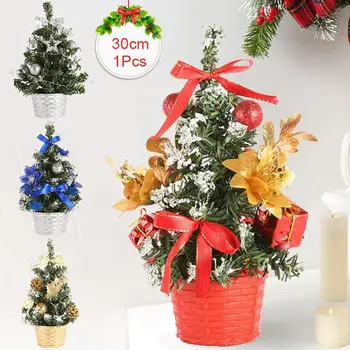 30CM Table Christmas Tree Decoration Small Pine Tree Placed on The Desktop Mini Xmas Tree Christmas Festival Home Decorations
30CM Table Christmas Tree Decoration Small Pine Tree Placed on The Desktop Mini Xmas Tree Christmas Festival Home Decorations