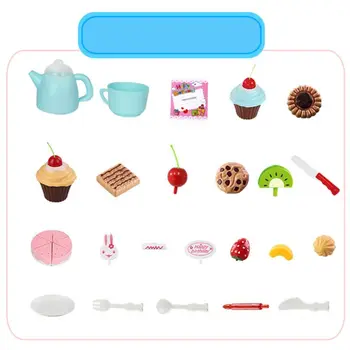 Pretend Birthday Cake Trolley for Kids Funny Role Play Playset for Toddler Child K1KC 
Pretend Birthday Cake Trolley for Kids Funny Role Play Playset for Toddler Child K1KC