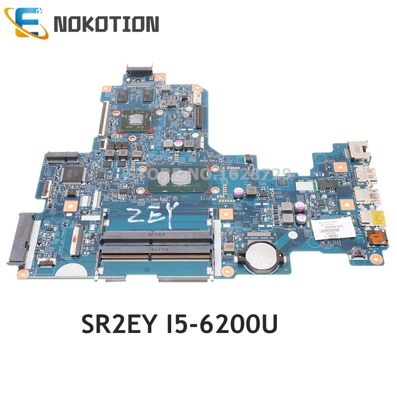 NOKOTION для HP 17-X 17T-X 17-X115DX Материнская плата ноутбука SR2EY I5-6200U 856686-501 856685-601 856685-001