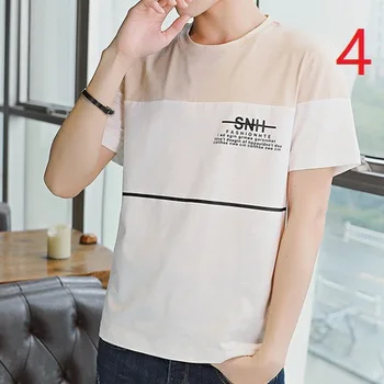 2019 summer short-sleeved men's T-shirt trend boys new cotton t-shirt loose round neck half-sleeved shirt 8077
2019 summer short-sleeved men's T-shirt trend boys new cotton t-shirt loose round neck half-sleeved shirt 8077
