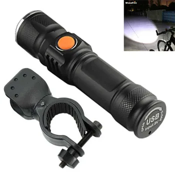 Ultra Bright 800LM USB Rechargeable Bicycle Flashlight Zoomable Waterproof LED Torch Adjust focus Built In Battery Lanterna
Ultra Bright 800LM USB Rechargeable Bicycle Flashlight Zoomable Waterproof LED Torch Adjust focus Built In Battery Lanterna