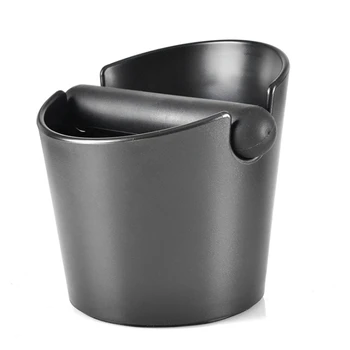 Coffee Knock Box Espresso Grounds Container for Barista with Removable Knock Bar and Non Slip Base Black 
Coffee Knock Box Espresso Grounds Container for Barista with Removable Knock Bar and Non Slip Base Black
