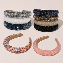 Luxury Rhinestones Padded Headbands for Women Full Crystal Hairbands Black Silver Hair Hoop Baroque Headband Hair Accessories 
Luxury Rhinestones Padded Headbands for Women Full Crystal Hairbands Black Silver Hair Hoop Baroque Headband Hair Accessories