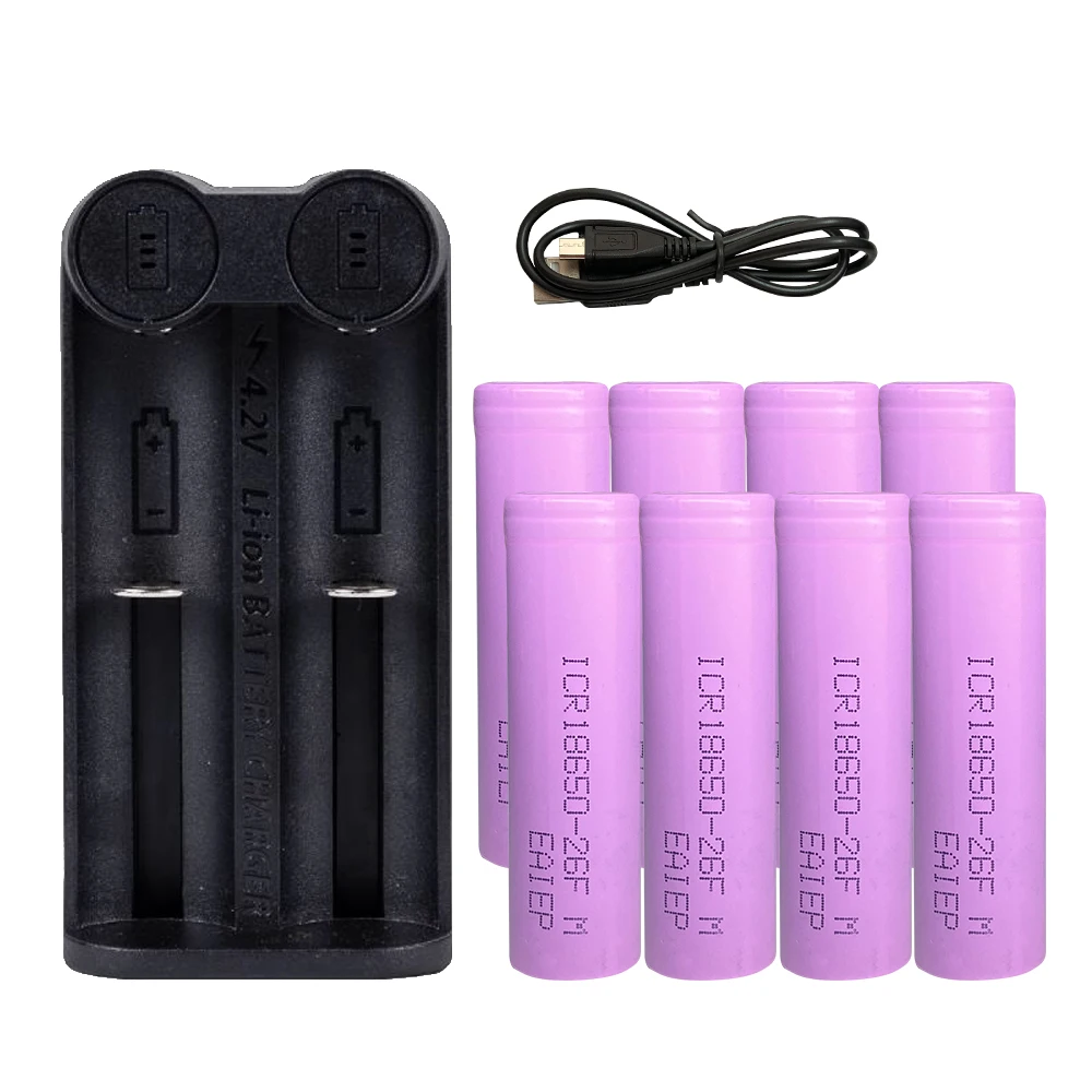 8pcs 18650 rechargeable battery 2200mah 3.7v batteria 18650 li-ion battery + LED charger for lithium 22700,21700,20700,18650
8pcs 18650 rechargeable battery 2200mah 3.7v batteria 18650 li-ion battery + LED charger for lithium 22700,21700,20700,18650