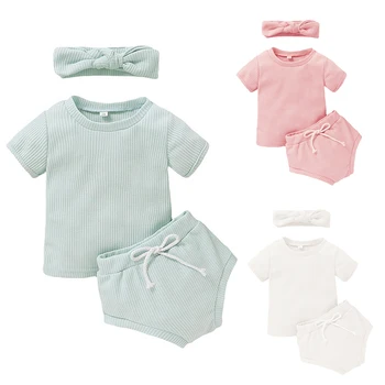 2020 Baby Summer Clothing Newborn Baby's Girls Solid Color Pit Strip Multicolor Suit Headband 3PCS Outfits Set Clothes
2020 Baby Summer Clothing Newborn Baby's Girls Solid Color Pit Strip Multicolor Suit Headband 3PCS Outfits Set Clothes