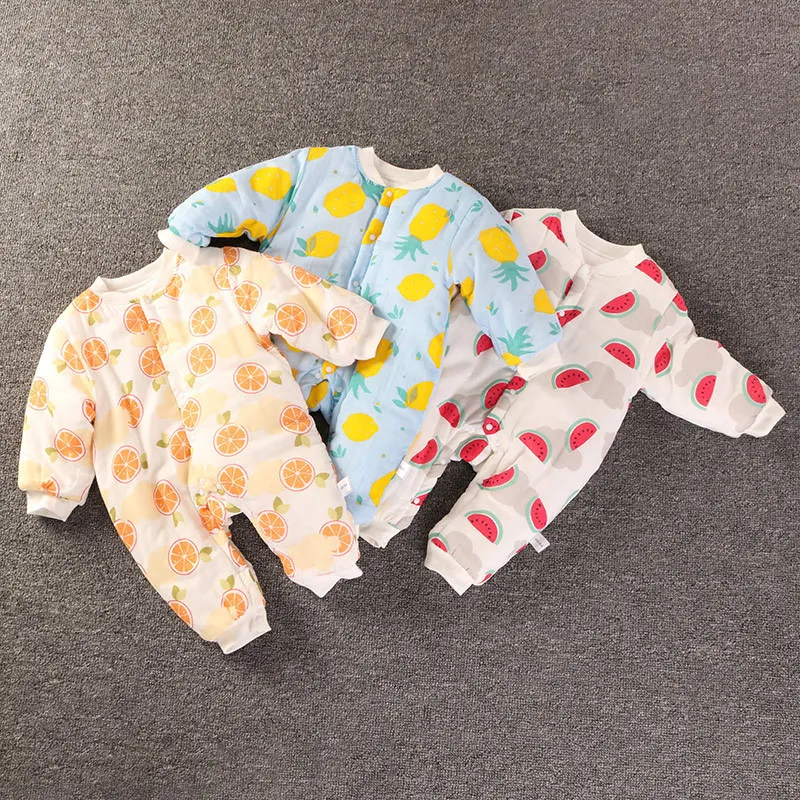 2019 Winter New Toddler Baby Boys Girls Clothes Fruit Print Romper Thick Cotton Gauze Outfit Newborn Baby Jumpsuit
2019 Winter New Toddler Baby Boys Girls Clothes Fruit Print Romper Thick Cotton Gauze Outfit Newborn Baby Jumpsuit