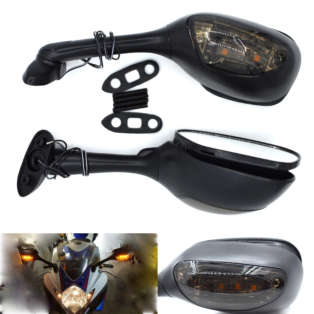 Motorcycle LED Turn Signals Rearview Side Rear View Mirror Accessories For Suzuki GSXR1000 2005-2008 GSXR600 GSXR750 2005-2012
Motorcycle LED Turn Signals Rearview Side Rear View Mirror Accessories For Suzuki GSXR1000 2005-2008 GSXR600 GSXR750 2005-2012