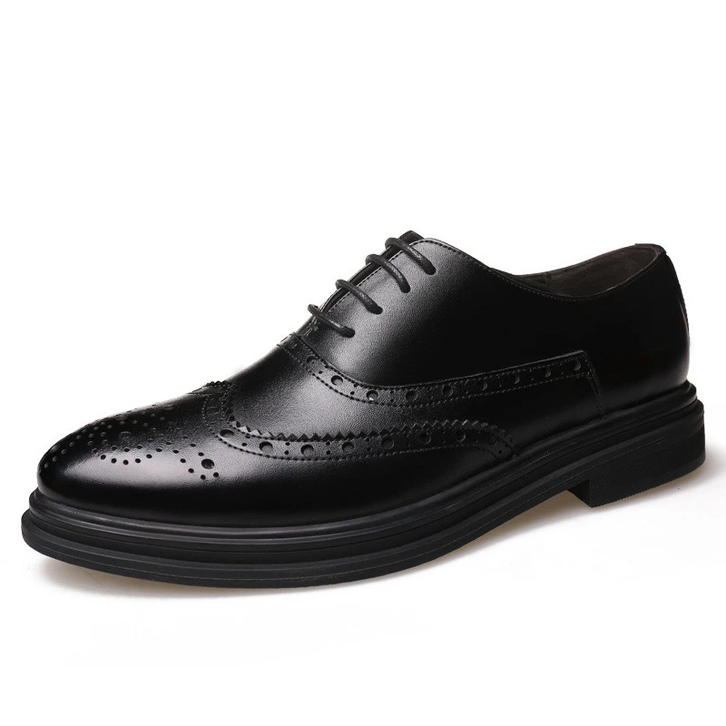 Bullock Carved Men Pointed Toe Brogue Shoes Lace Up Casual Dress Shoes Fashion Oxford Leisure Genuine Leather Shoes Men Formal
Bullock Carved Men Pointed Toe Brogue Shoes Lace Up Casual Dress Shoes Fashion Oxford Leisure Genuine Leather Shoes Men Formal