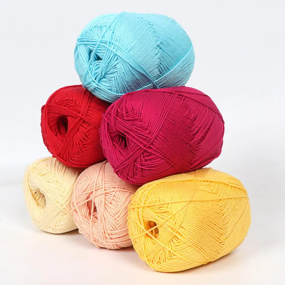 High Quality Warm DIY Milk Cotton Yarn Baby Wool for Knitting Children Hand Knitted Knit Blanket Crochet | Дом и сад
