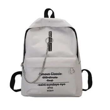 Women's Letter Print Backpack Fashion Trend Large Capacity Simple Style Solid Color Chain Bags рюкзак женский кожаный
Women's Letter Print Backpack Fashion Trend Large Capacity Simple Style Solid Color Chain Bags рюкзак женский кожаный