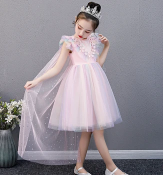 Flower Girls Dress with Detachable Cloak Little Girl Birthday Wedding Party Dress Elgant Evening Prom Costuems
Flower Girls Dress with Detachable Cloak Little Girl Birthday Wedding Party Dress Elgant Evening Prom Costuems