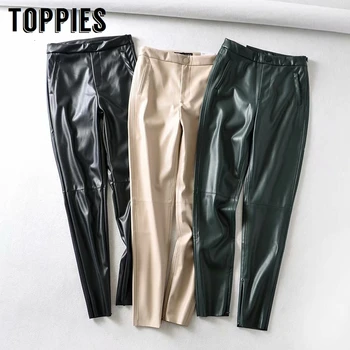 Winter Skinny Pants High Waist Boot Cut Black Faux Leather Pants Joggers Women pantalones mujer
Winter Skinny Pants High Waist Boot Cut Black Faux Leather Pants Joggers Women pantalones mujer