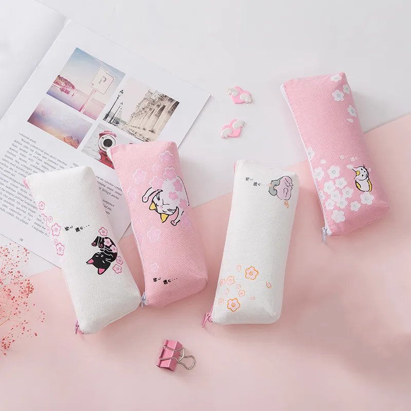 1 Pc Cute Cat Pencil Bag Creative Flower Students Pencil Case Canvas Pencil Bag Pencil Storage Bag School and Office Supplies
1 Pc Cute Cat Pencil Bag Creative Flower Students Pencil Case Canvas Pencil Bag Pencil Storage Bag School and Office Supplies